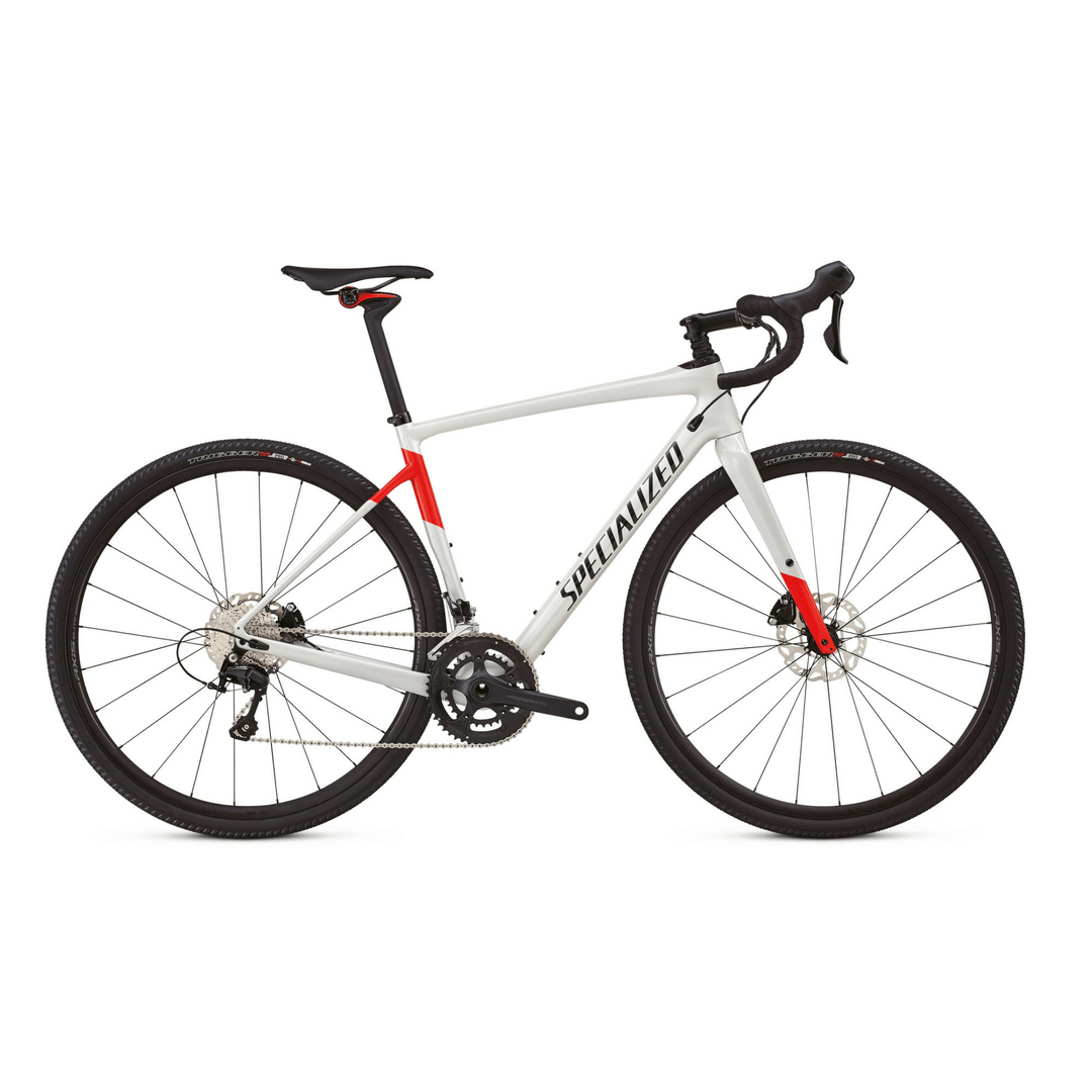 Specialized Diverg White Carbon Comp Bike Rental