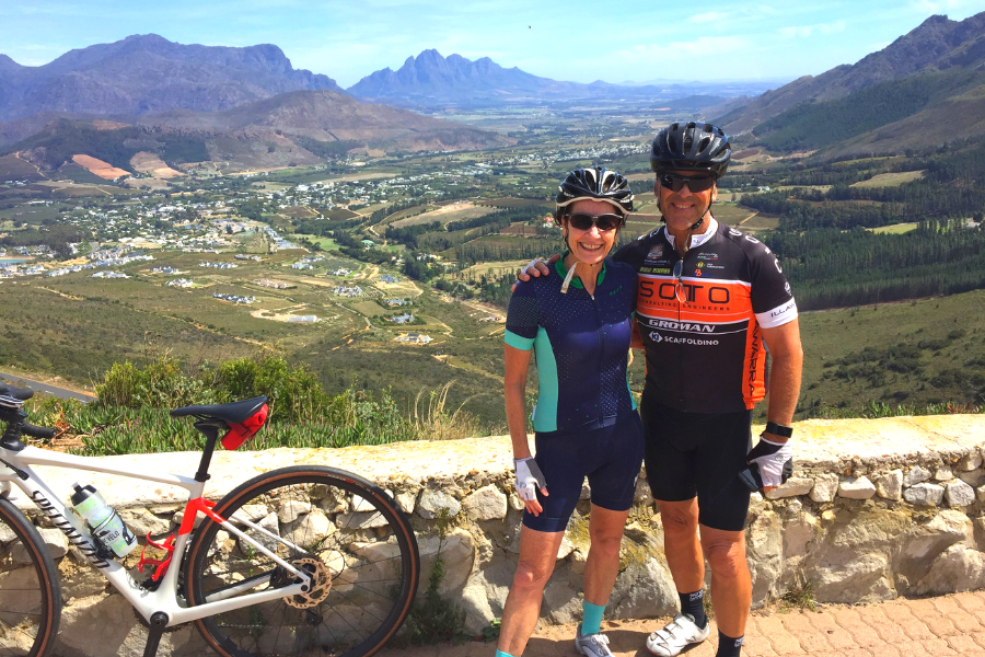 View from Helshoogte Cape Winelands Road Cycle Tour